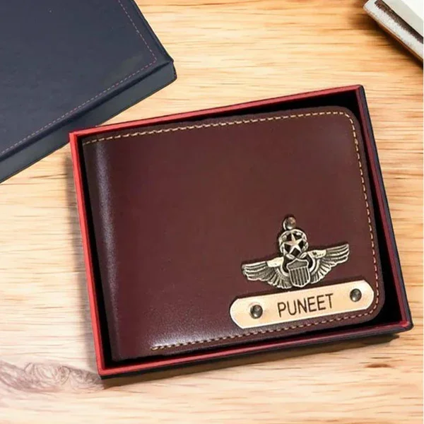 Men’s Personalised Faux Leather Wallet