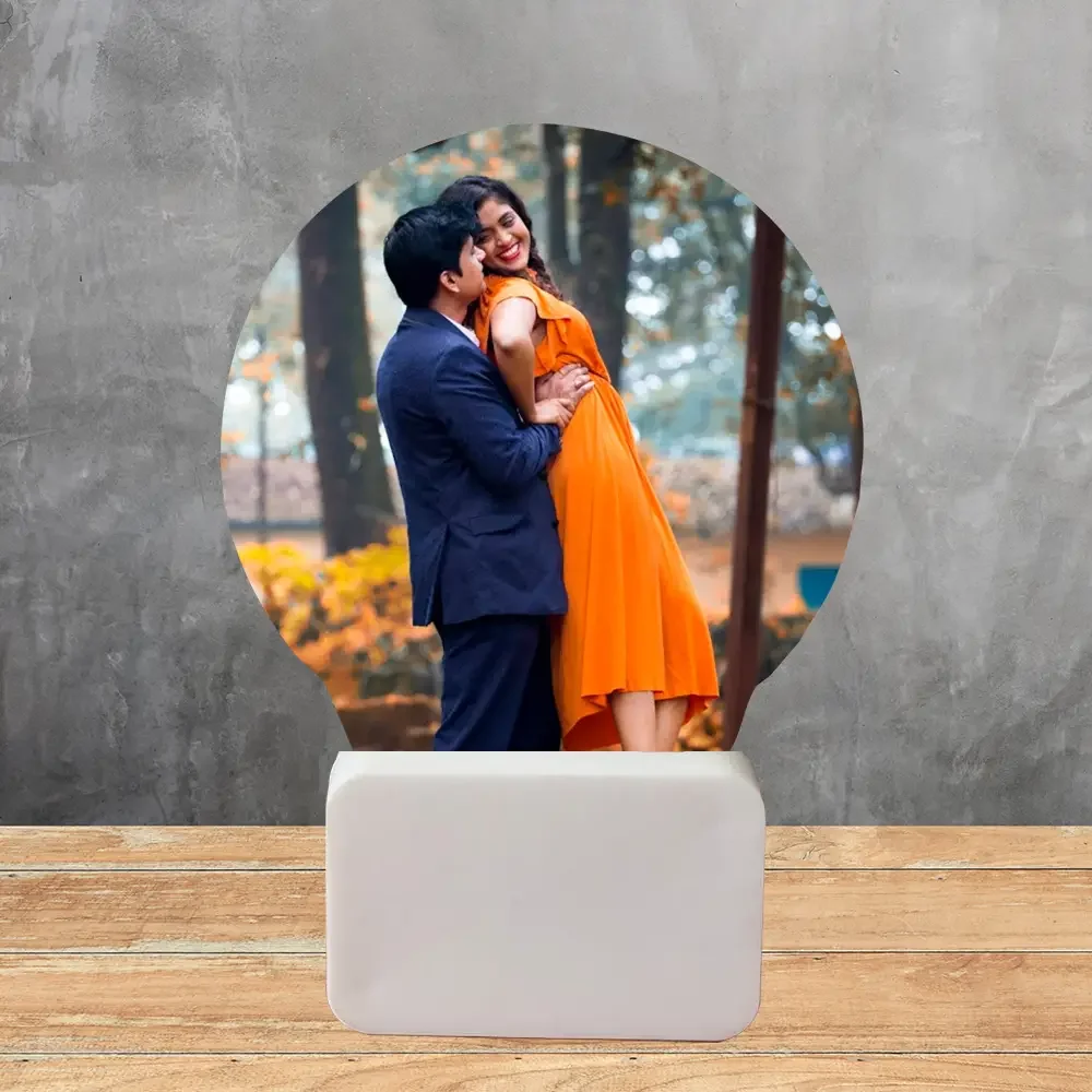 Acrylic Night Lamp (Bulb Shape)