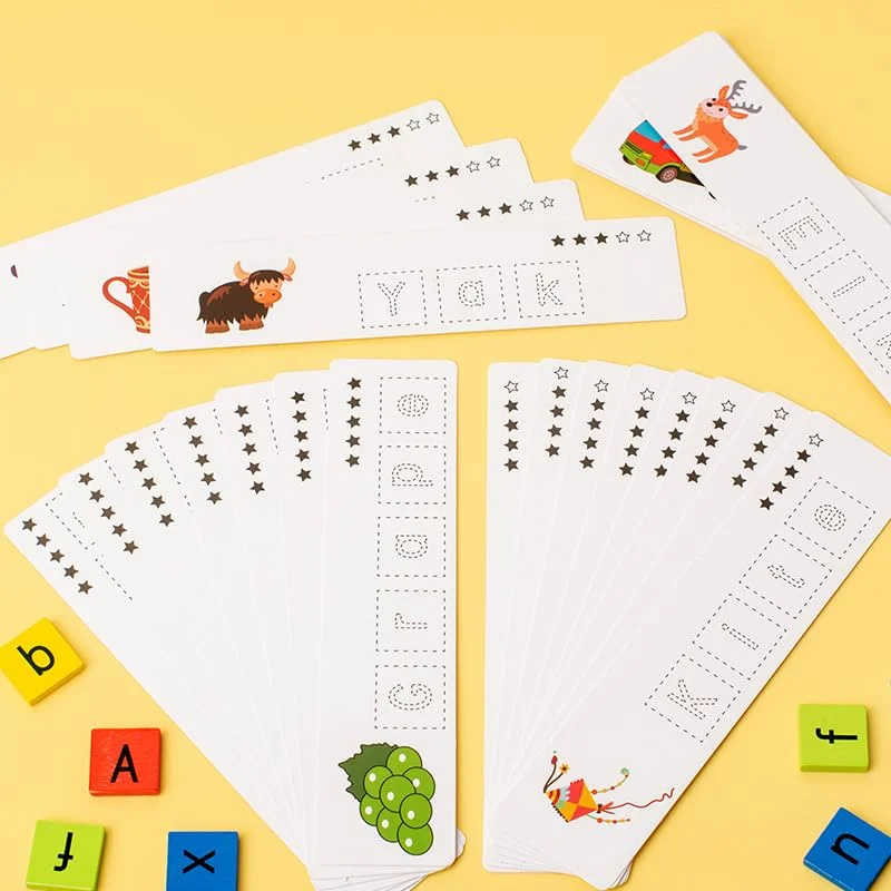 Toyly World™ Montessori Spelling & Word Formation Game for Kids 3+ | A–Z Letter Tiles, Picture Flashcards & Phonics Learning Toy 4