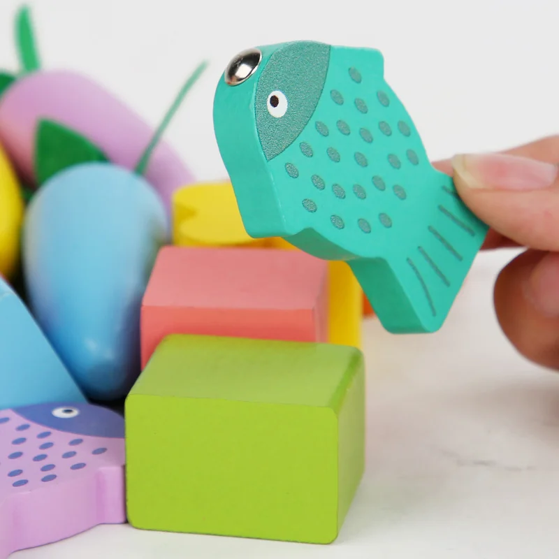 Toyly World™ 8-in-1 Wooden Montessori Activity Cube for Toddlers | Fishing, Carrot Harvest, Shape Sorting & Bead Maze Educational Toy 2+ 3