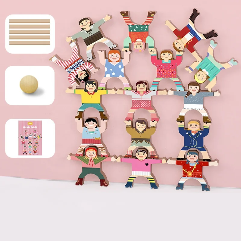 Toyly World™ Wooden Balance Game for Kids 3+ | Stacking & Balancing Educational Toy | Fine Motor Skills & Coordination 3