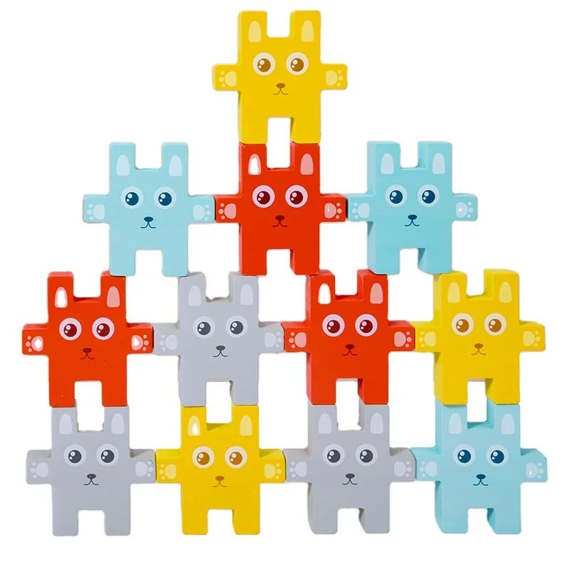 Toyly World™ Wooden Rabbit Stacker Toy for Kids | 12-Piece Colour Matching, Sorting & Balancing Game 8