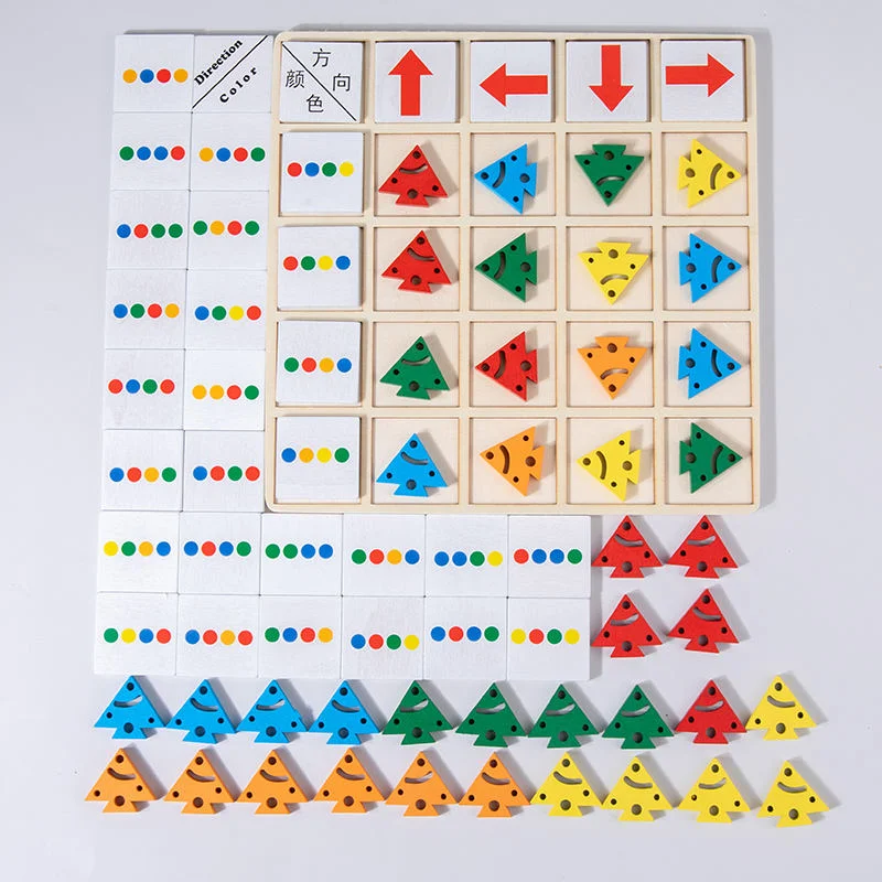 Toyly World™ Wooden Direction Puzzle for Kids 3+ | Montessori Direction, Pattern & Shape Matching Game 2