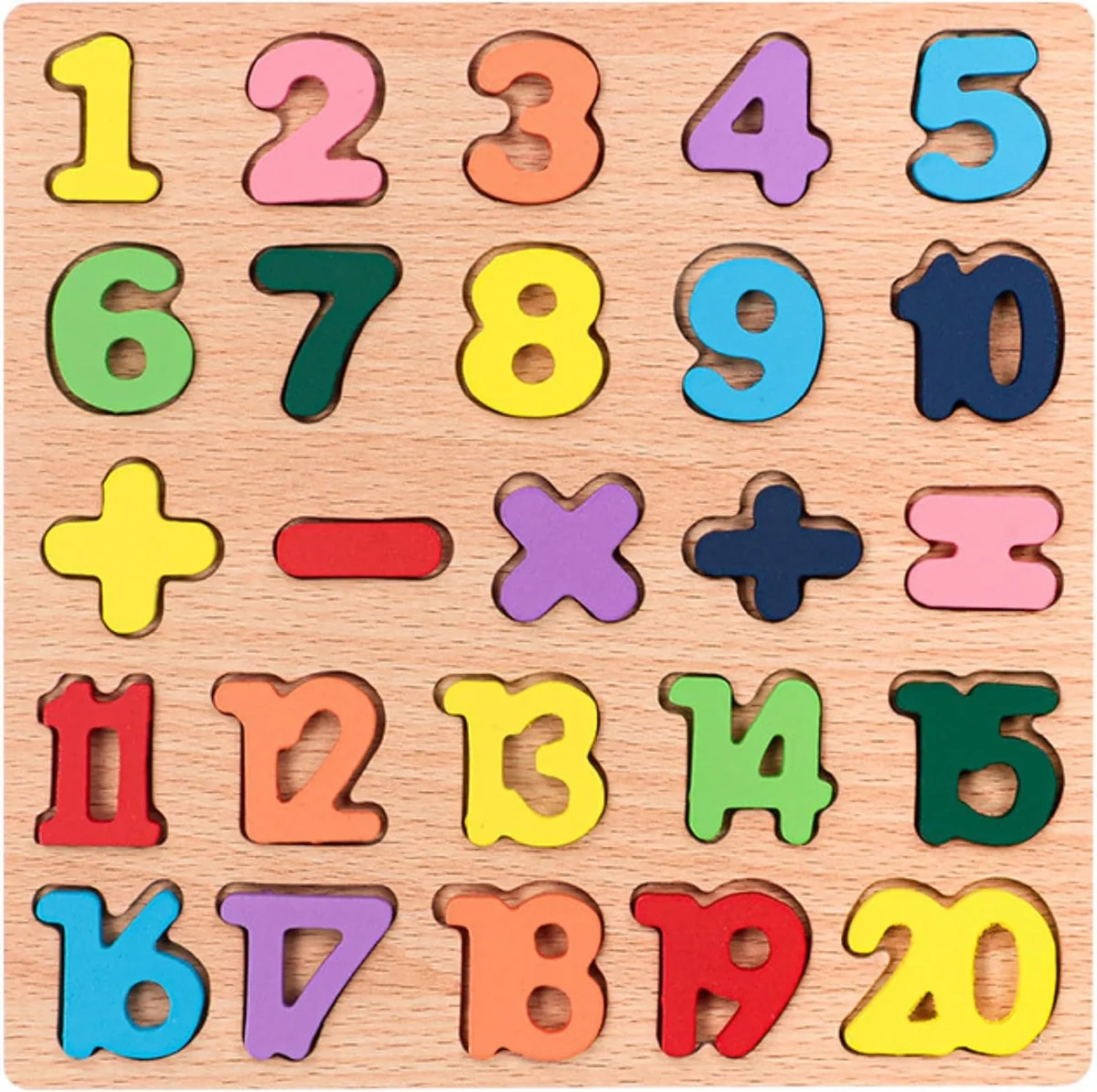 4-in-1 Wooden Alphabet Puzzle for Kids Ages 3+ – Upper & Lowercase Letters, Numbers & Shapes – Montessori Educational Learning Toy for Toddlers & Preschool – Fine Motor & Early STEM Skills 5