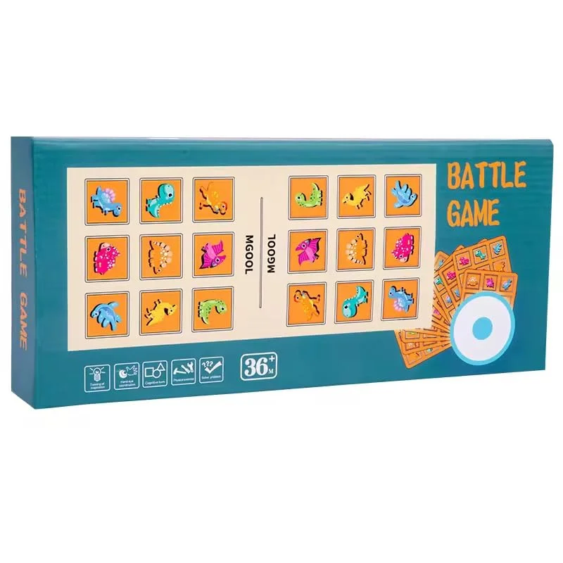 Toyly World™ Dinosaur Battle Memory Game for Kids 3+ | Dinosaur Matching Cards & Cognitive Learning Board Game 2