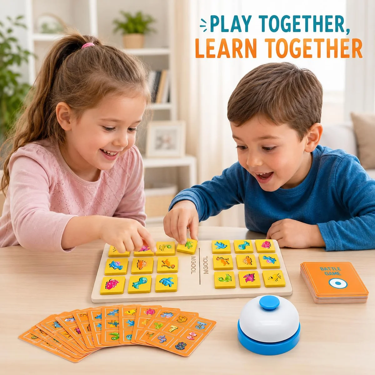 Toyly World™ Dinosaur Battle Memory Game for Kids 3+ | Dinosaur Matching Cards & Cognitive Learning Board Game 10