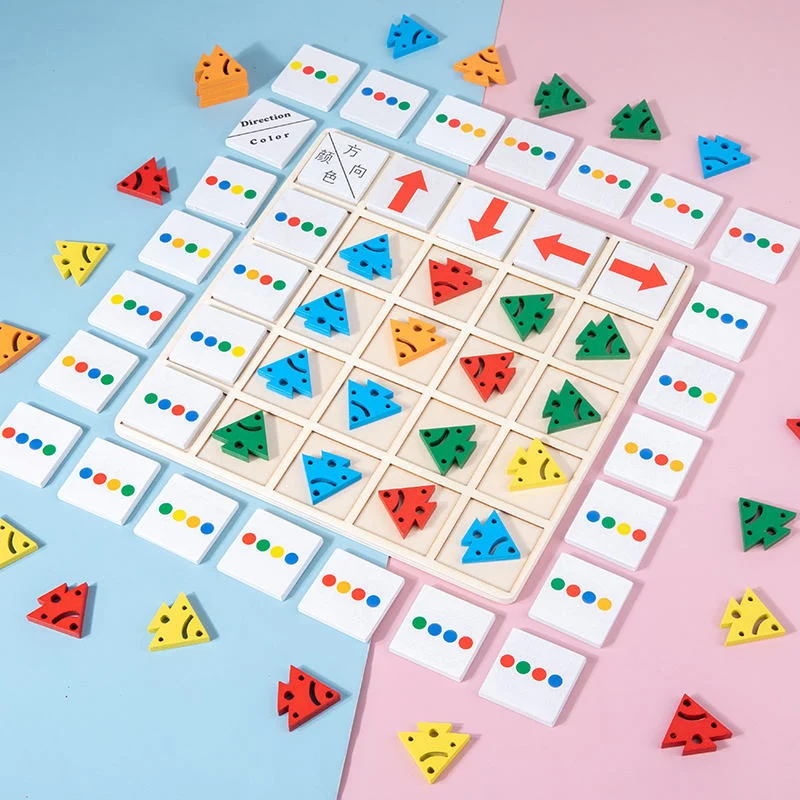 Toyly World™ Wooden Direction Puzzle for Kids 3+ | Montessori Direction, Pattern & Shape Matching Game 5