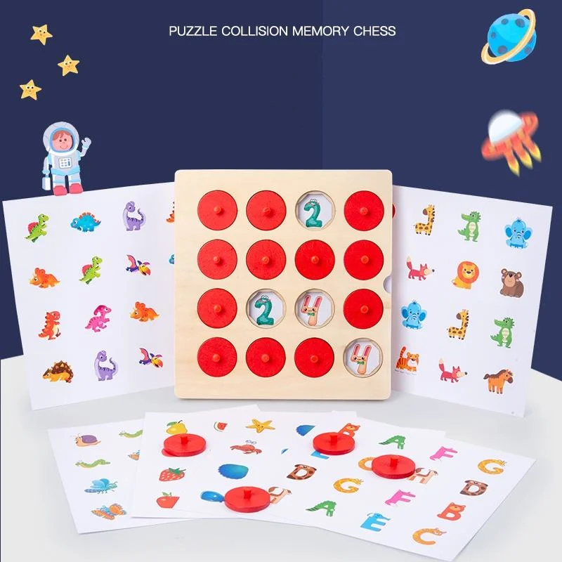 Toyly World™ Memory Matching Game for Kids 3+ | Wooden Memory Matching & Cognitive Learning Toy 2