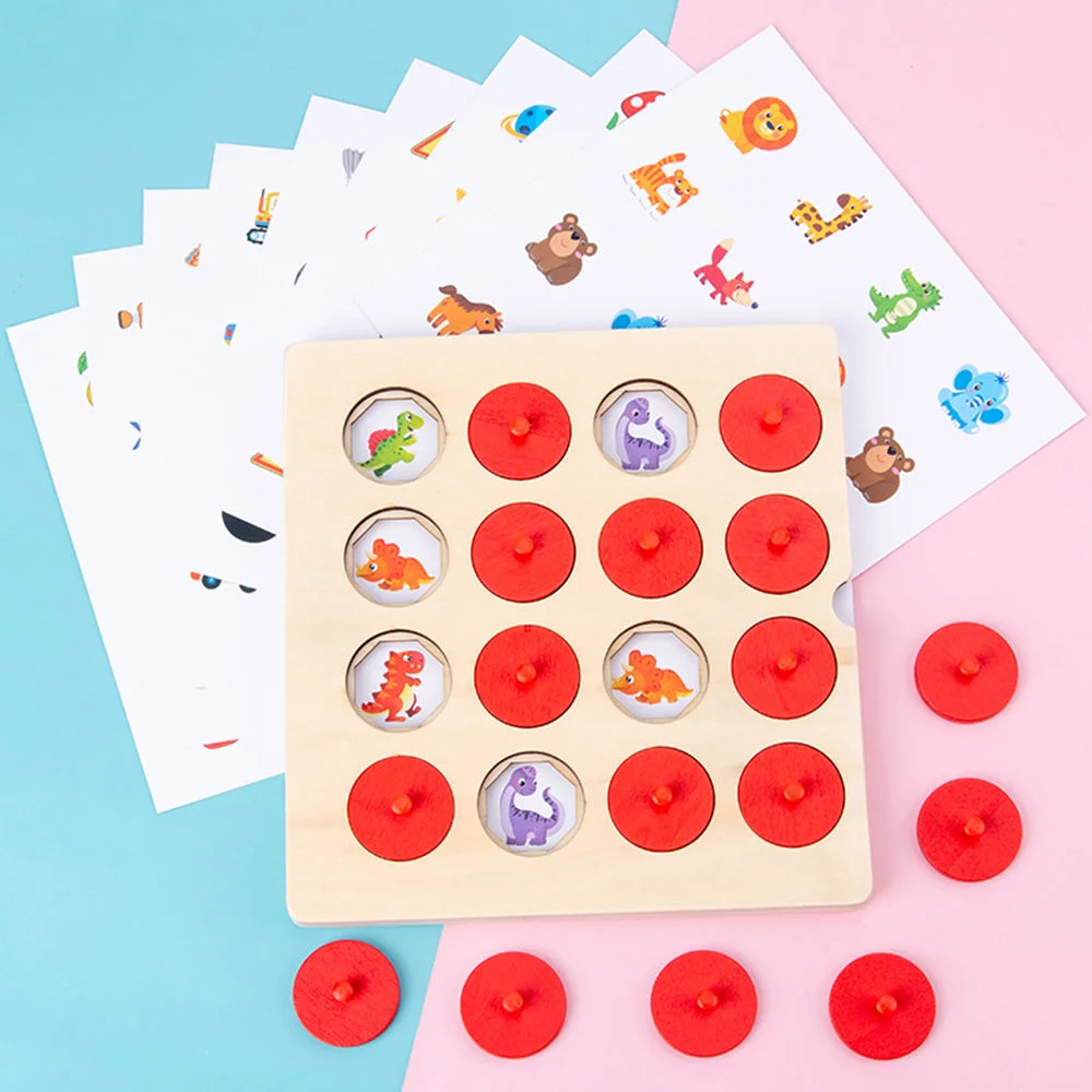 Toyly World™ Memory Matching Game for Kids 3+ | Wooden Memory Matching & Cognitive Learning Toy 5