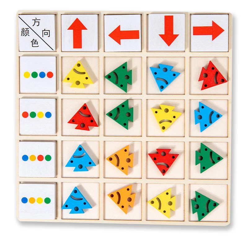 Toyly World™ Wooden Direction Puzzle for Kids 3+ | Montessori Direction, Pattern & Shape Matching Game 4