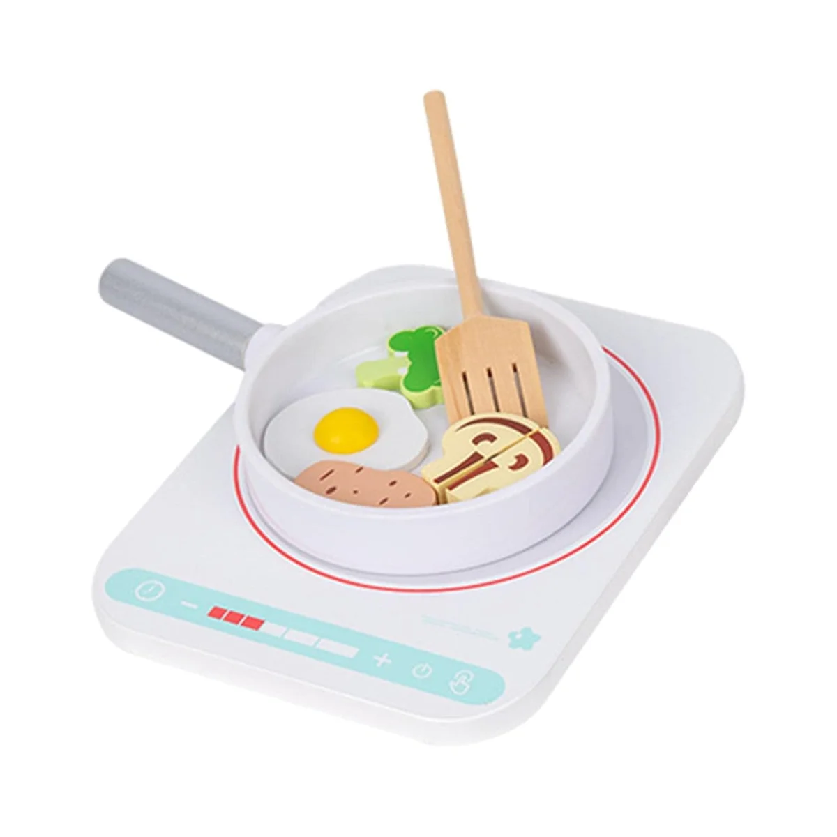 Toyly World™ Wooden Kitchen Pretend Play Set for Kids | Mini Cooking & Food Cutting Educational Toy 3