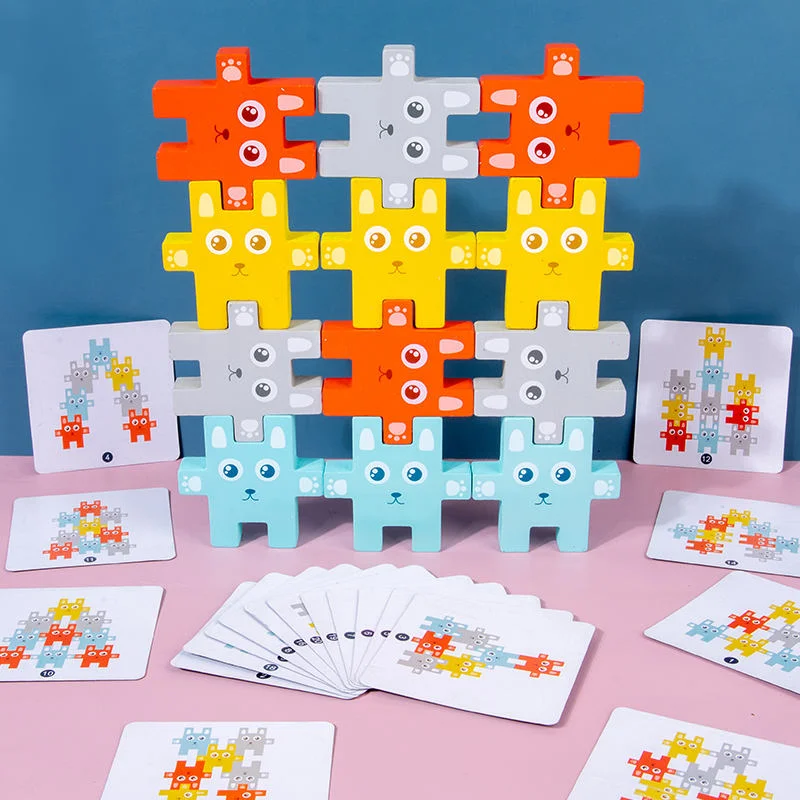 Toyly World™ Wooden Rabbit Stacker Toy for Kids | 12-Piece Colour Matching, Sorting & Balancing Game 10