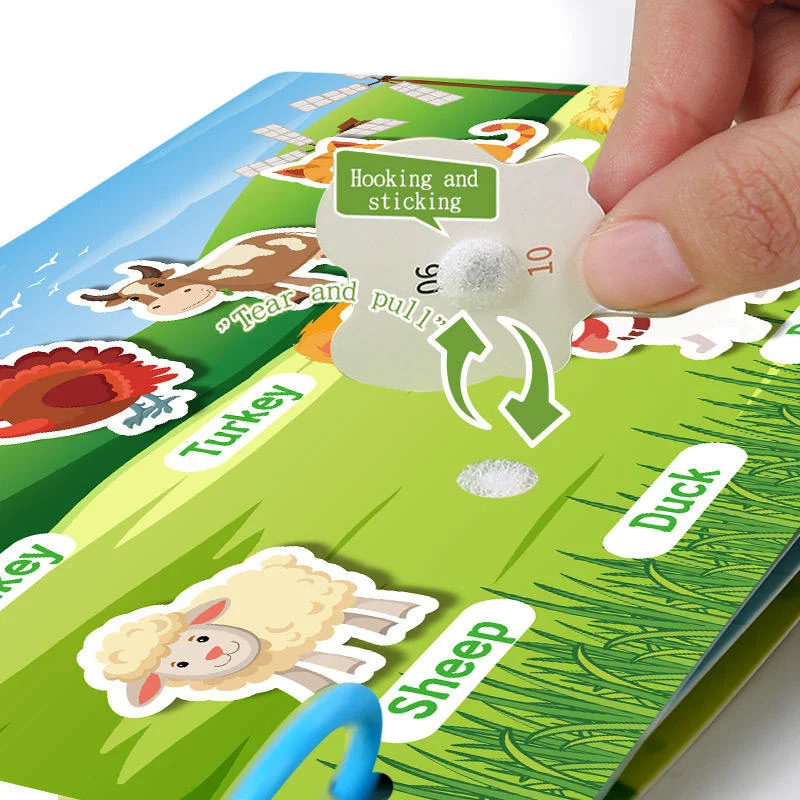 Toyly World™ Montessori Busy Book for Toddlers 2–5 Years | Weather, Days, Time & Seasons Learning Activity Binder 10