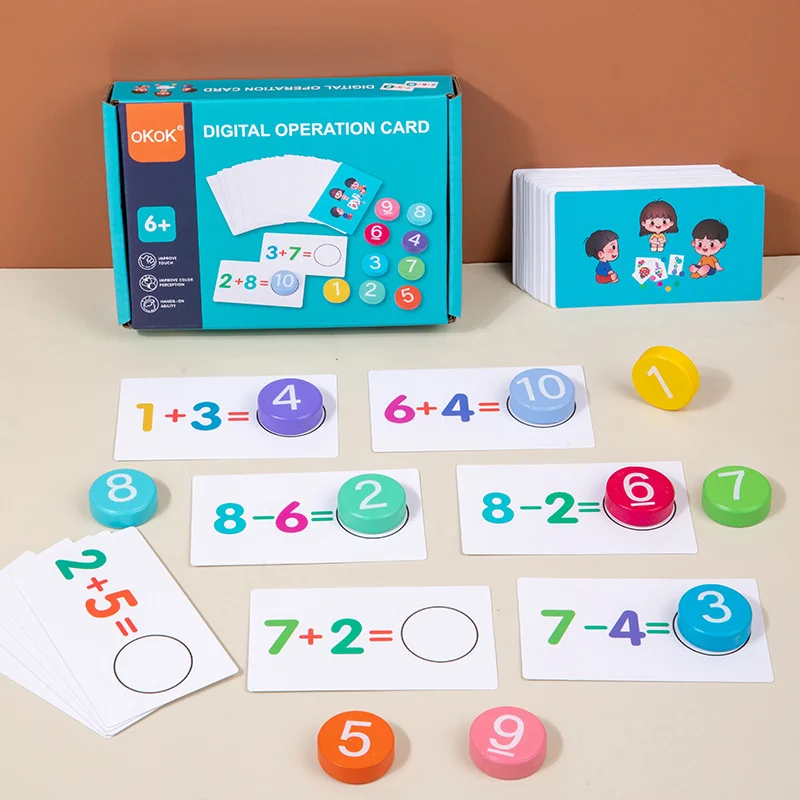 Toyly World™ Digital Operation Math Learning Cards for Kids 6+ | Addition & Subtraction Educational Game 4