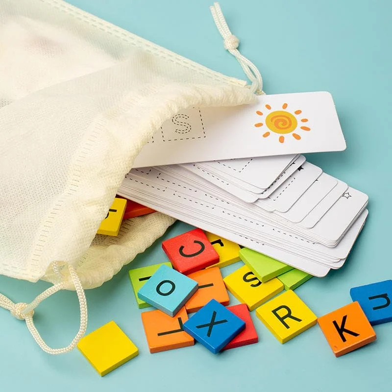 Toyly World™ Montessori Spelling & Word Formation Game for Kids 3+ | A–Z Letter Tiles, Picture Flashcards & Phonics Learning Toy 7