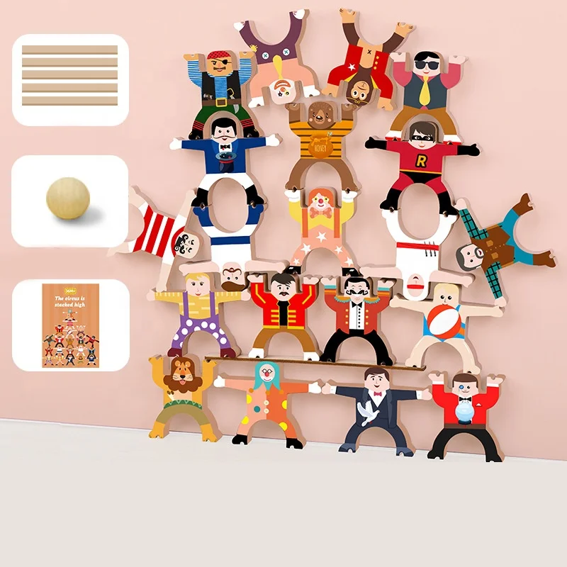 Toyly World™ Wooden Balance Game for Kids 3+ | Stacking & Balancing Educational Toy | Fine Motor Skills & Coordination 4