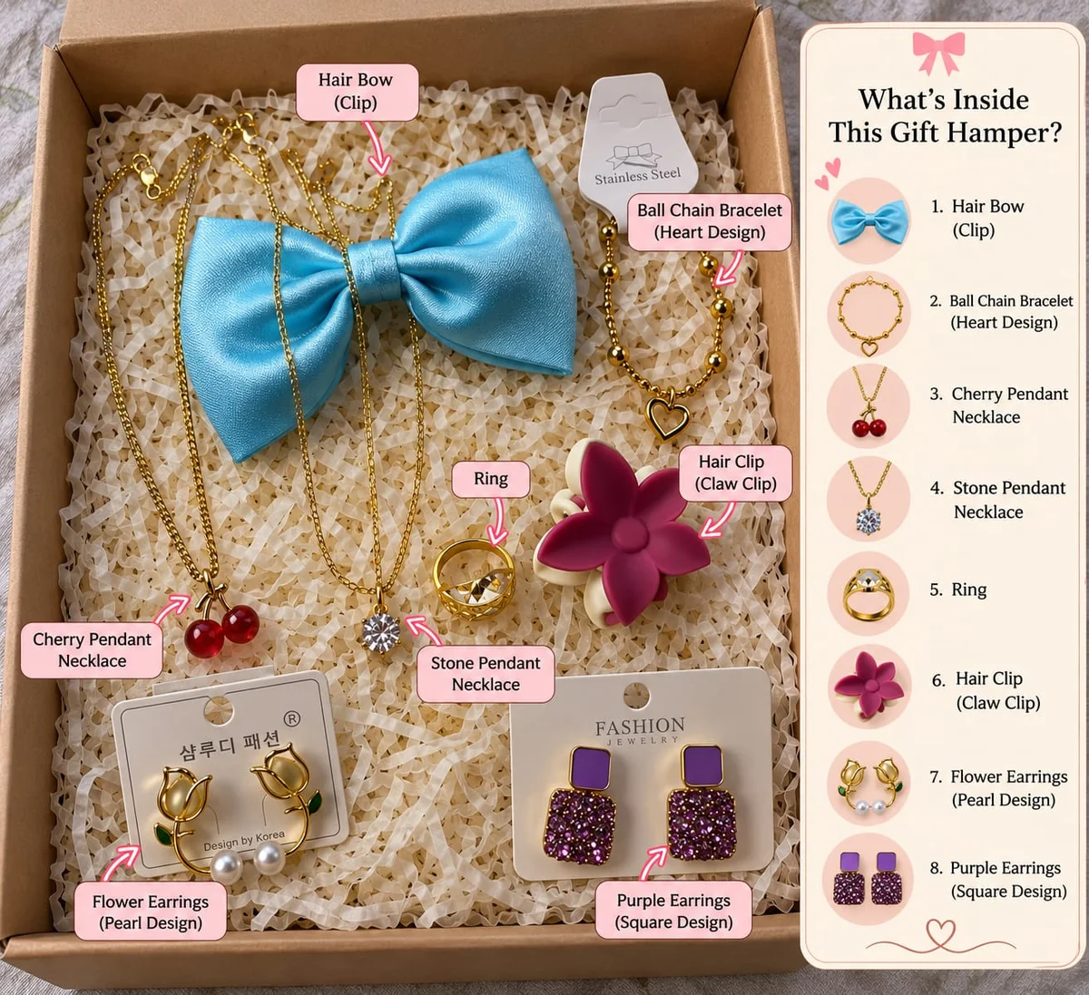 Gift Hamper – Hair Accessories & Fashion Jewellery Gift Box